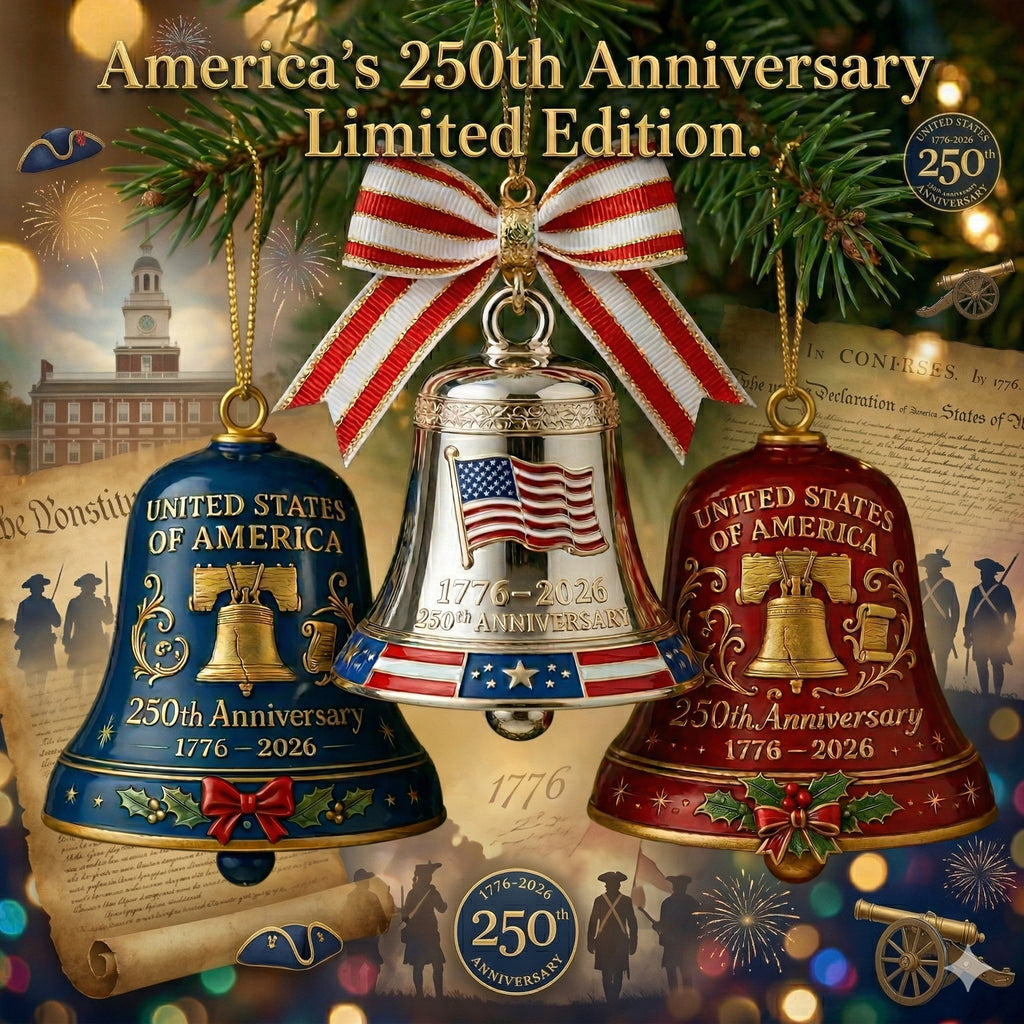 🔥Last 3 Days! 90% OFF-Limited Edition U.S. 250th Anniversary Commemorative Bell Ornament
