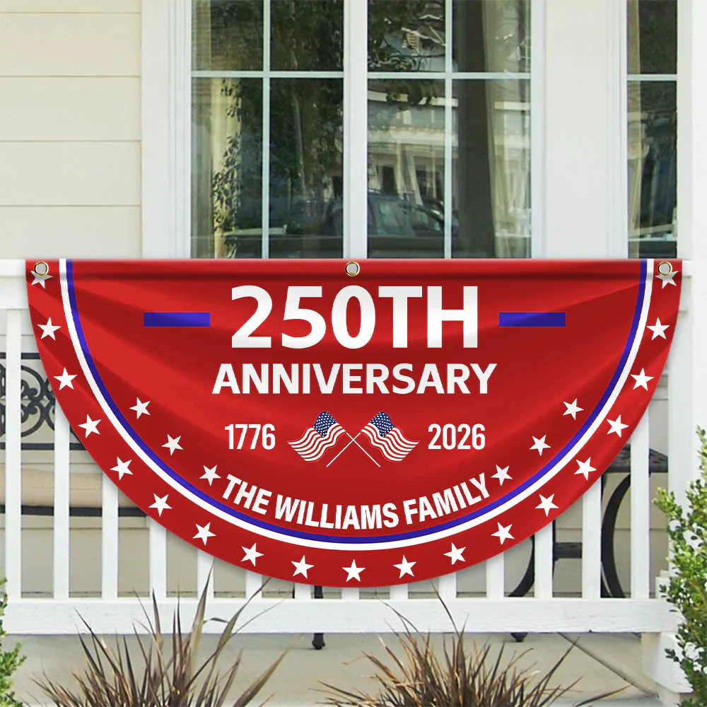 50% DE DESCUENTO HOY – Pancarta para porche del 250 aniversario de América 🗽