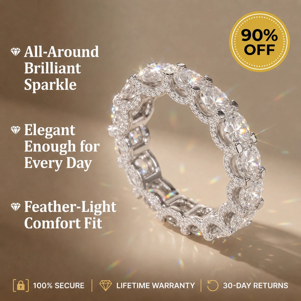 🔥 Final Flash Sale: 90% OFF-The Timeless Elegance - Premium Moissanite Eternity Band🔥