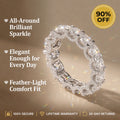 Last Day Sale🔥90% OFF-The Timeless Elegance - Premium Moissanite Eternity Band