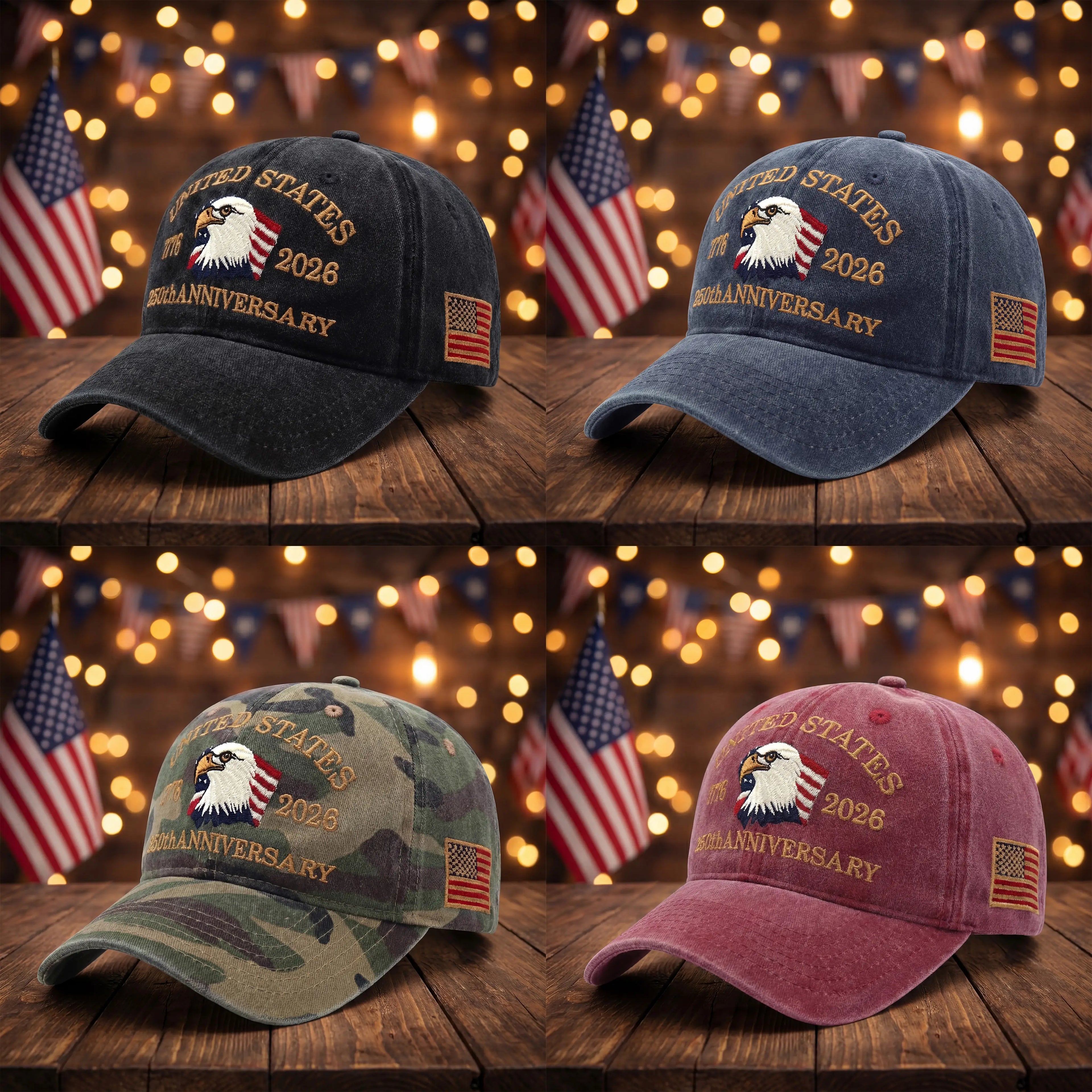 🔥 Gorra de edición limitada del 250.º aniversario de Estados Unidos. Posee un pedazo de historia: ¡49% DE DESCUENTO hoy!