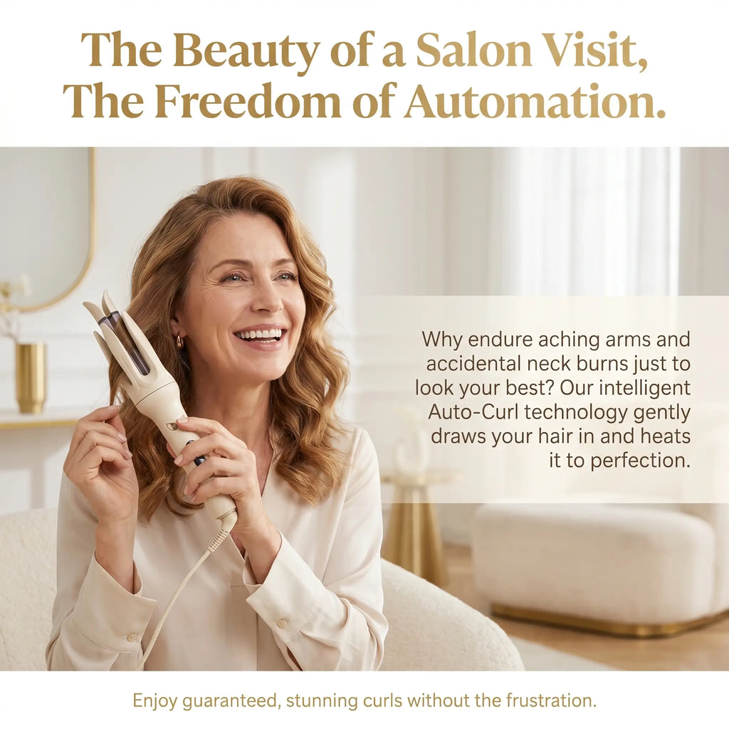 Yrbantrow®Smart Auto-Curler | Salon-Quality Curls in 10 Mins (Ends in 3 Days: 50% OFF)🔥