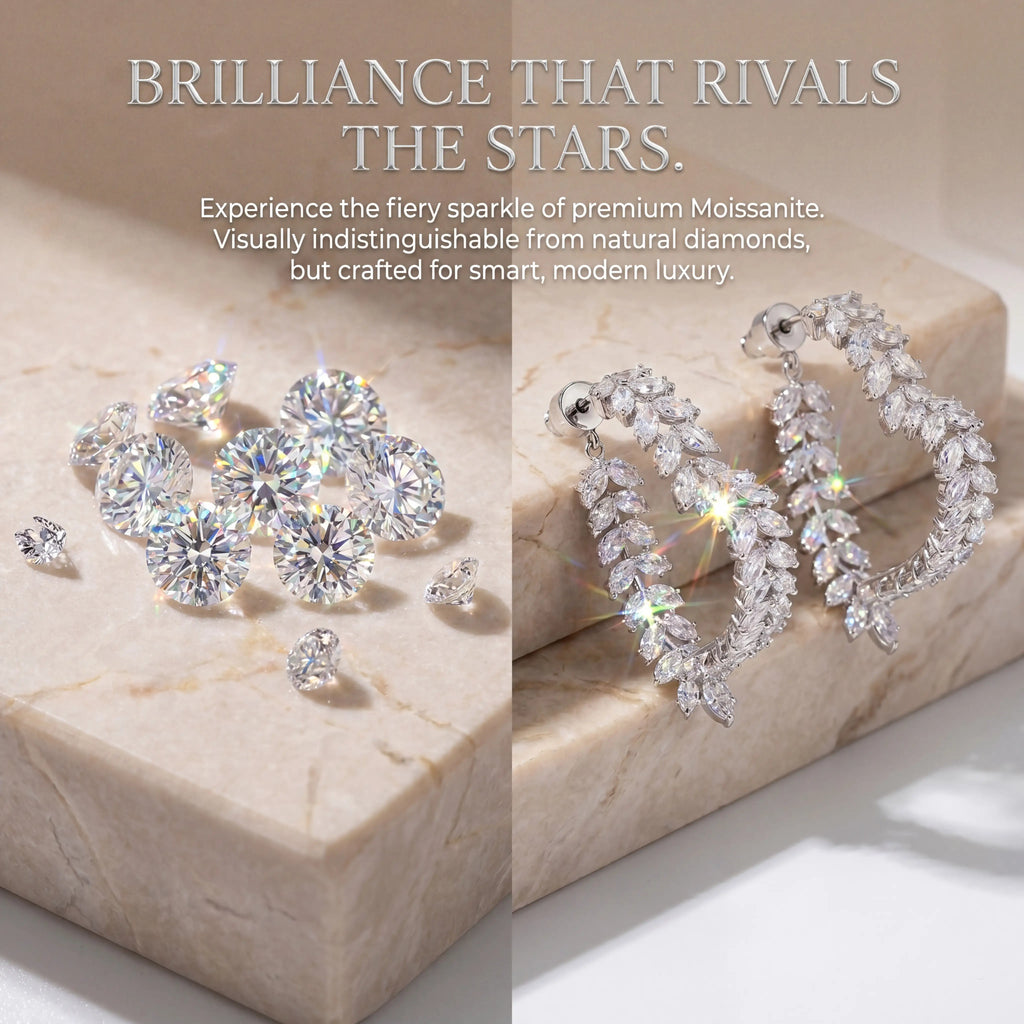 🔥Limited Time 90% OFF-Weightless Moissanite Heart Earrings - Hypoallergenic S925