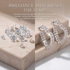 🔥Limited Time 90% OFF-Weightless Moissanite Heart Earrings - Hypoallergenic S925