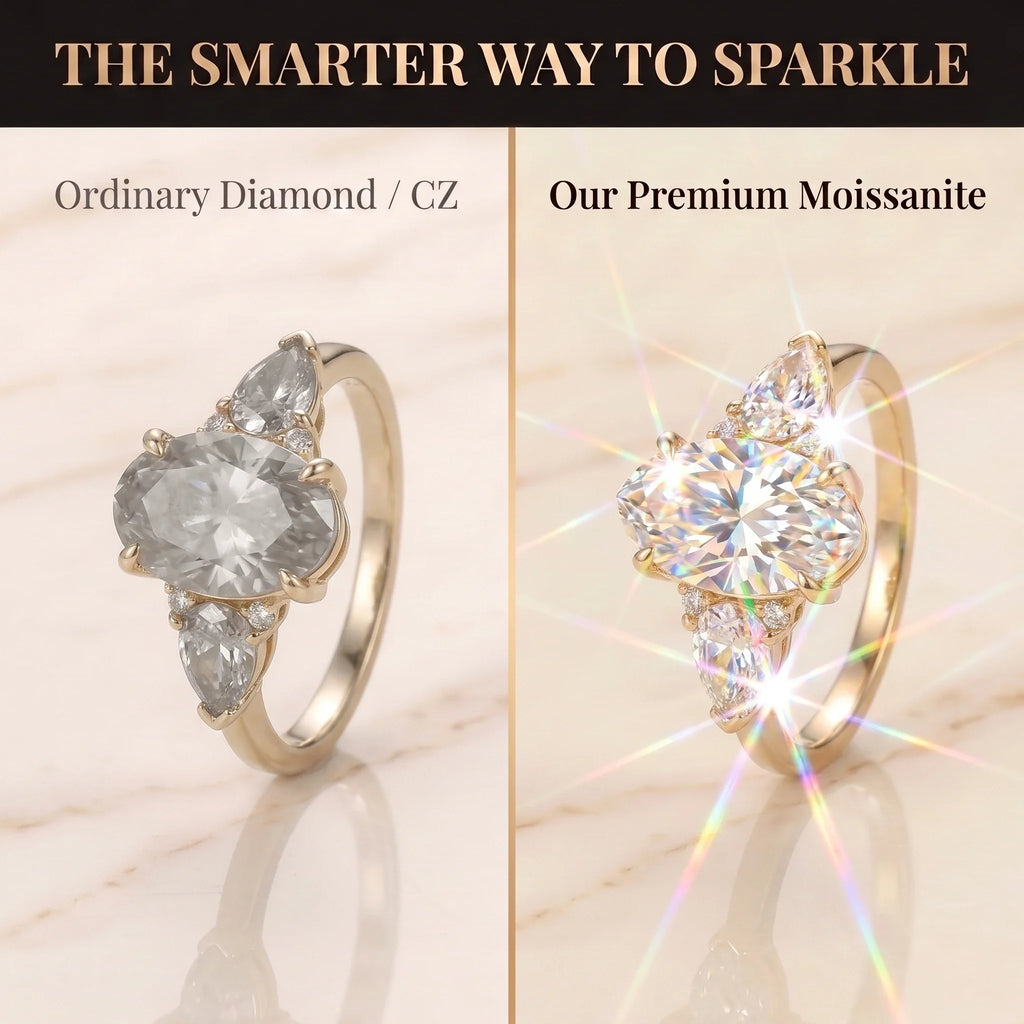 Classic Brilliant Fire Oval Statement Ring | 90% OFF Limited Time, Last Day!🔥