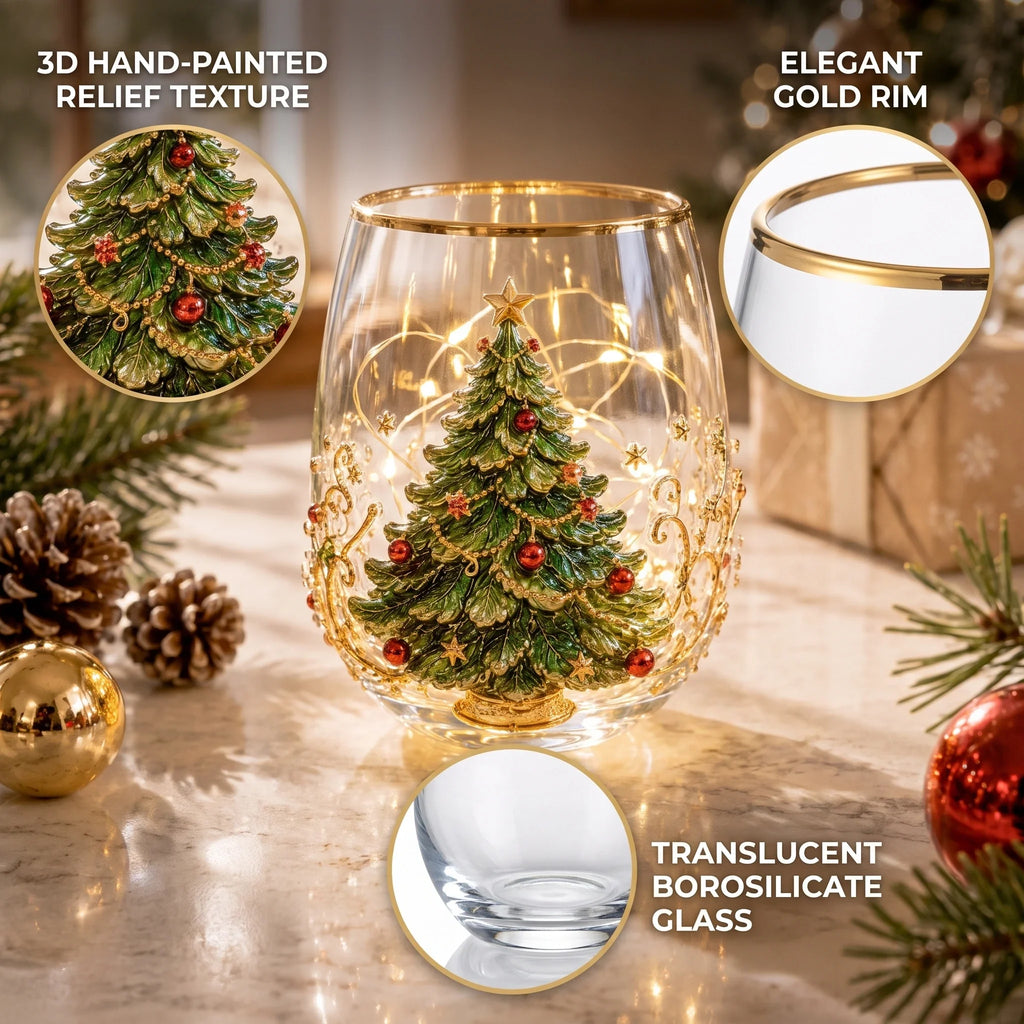 ⏳ Last Day 49% OFF – 3D Christmas Glass, A Magical Holiday Gift for Every Sip