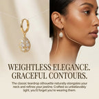 Premium Moissanite Teardrop Dangle Hoop Earrings-Limited Time 90% OFF🔥