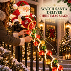 🔥🎅 Santa Magic Gift Cascade Railing Light