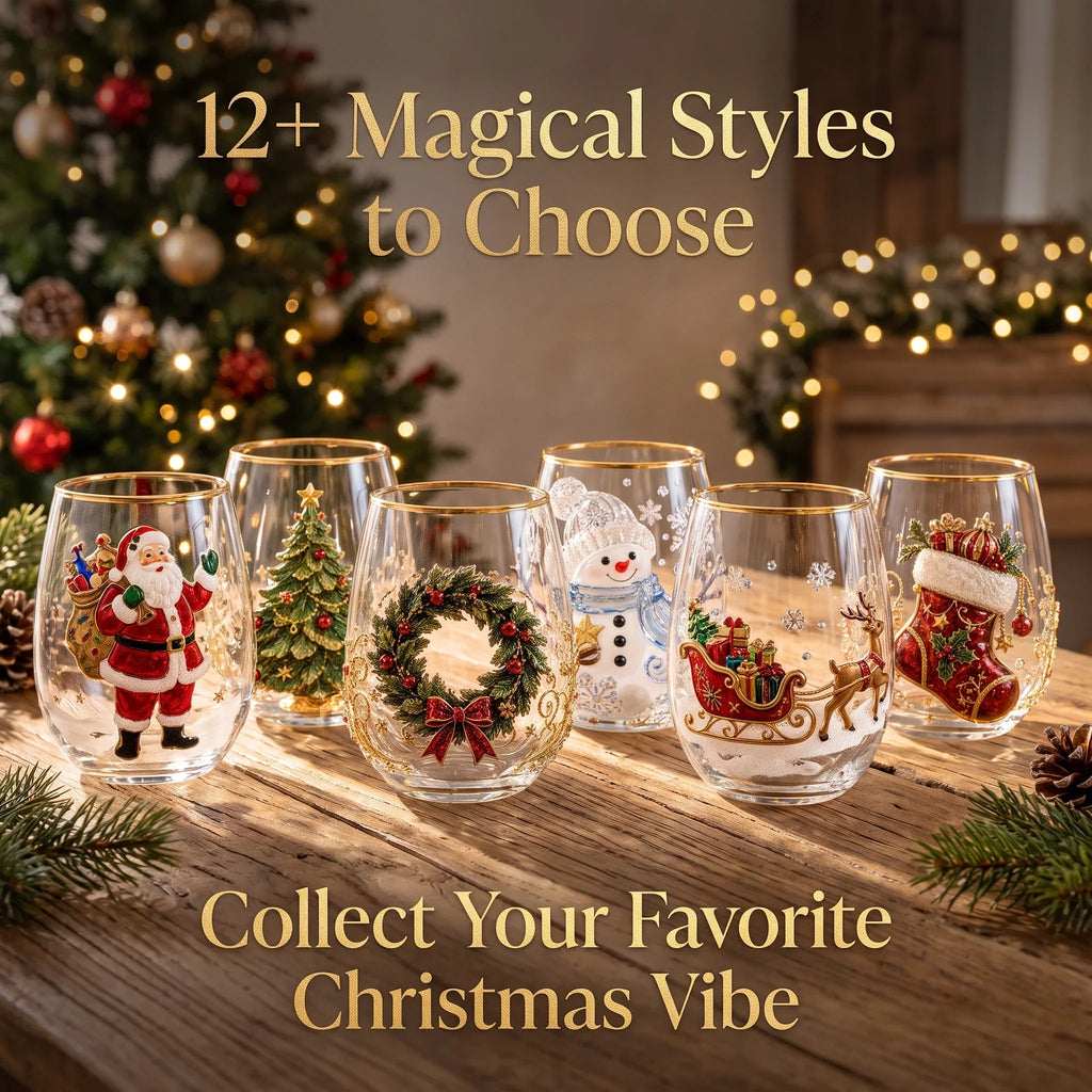⏳ Last Day 49% OFF – 3D Christmas Glass, A Magical Holiday Gift for Every Sip