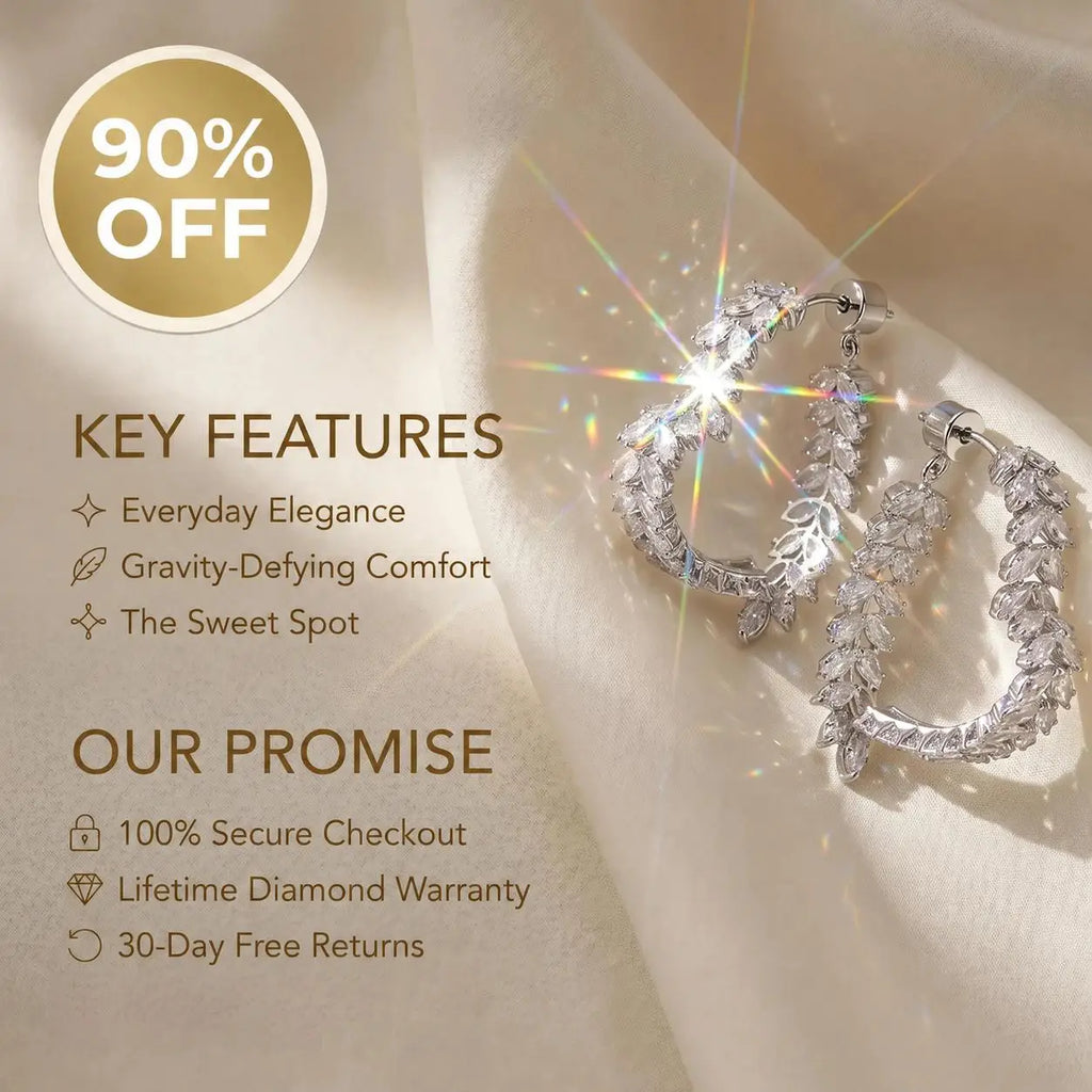 🔥Limited Time 90% OFF-Weightless Moissanite Heart Earrings - Hypoallergenic S925