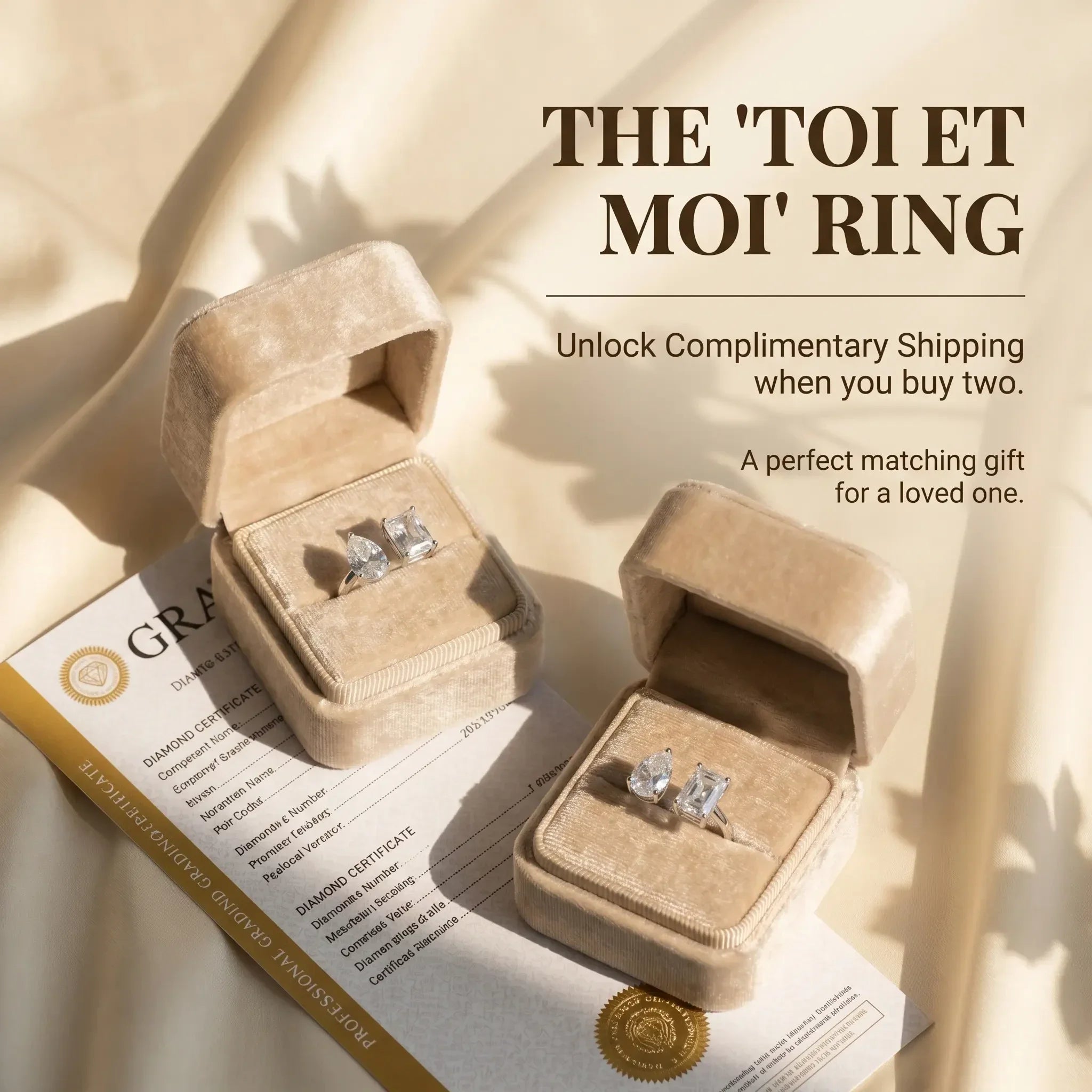 The Timeless Duo "Toi et Moi" Ring | 90% OFF Flash Sale (Ends Today)🔥