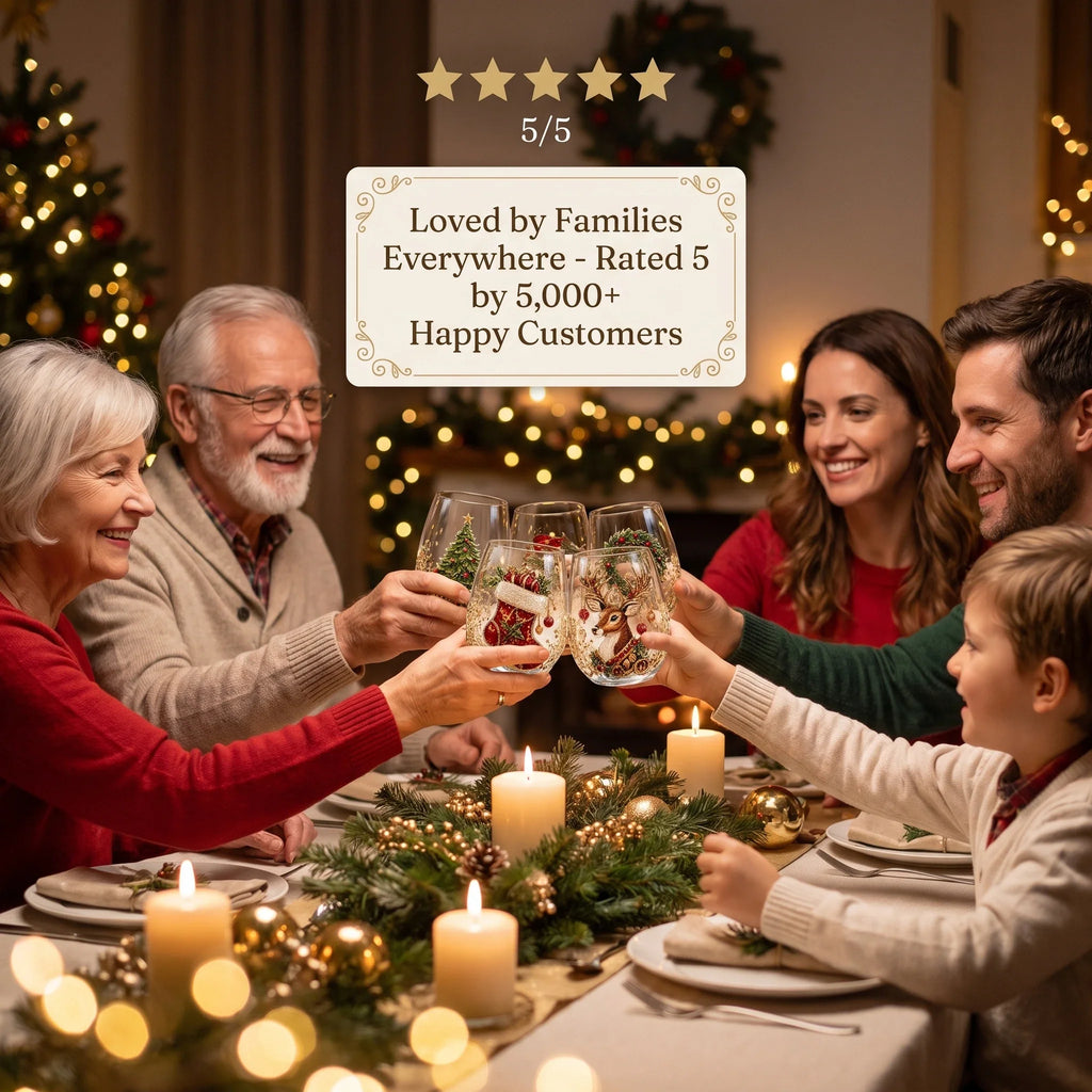 ⏳ Last Day 49% OFF – 3D Christmas Glass, A Magical Holiday Gift for Every Sip