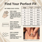 🔥 LAST DAY 90% OFF: Perfect Nesting Comfort-Fit Flawless Moissanite Oval & Pear Ring Set in 14K