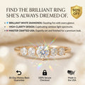 High-Clarity 5-Stone Premium Moissanite Ring | 90% OFF Limited Time, Last Day!🔥