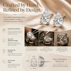 🔥 LAST DAY 90% OFF: Travel-Safe VVS1 Pear-Cut Moissanite Stud Earrings in 925 Silver