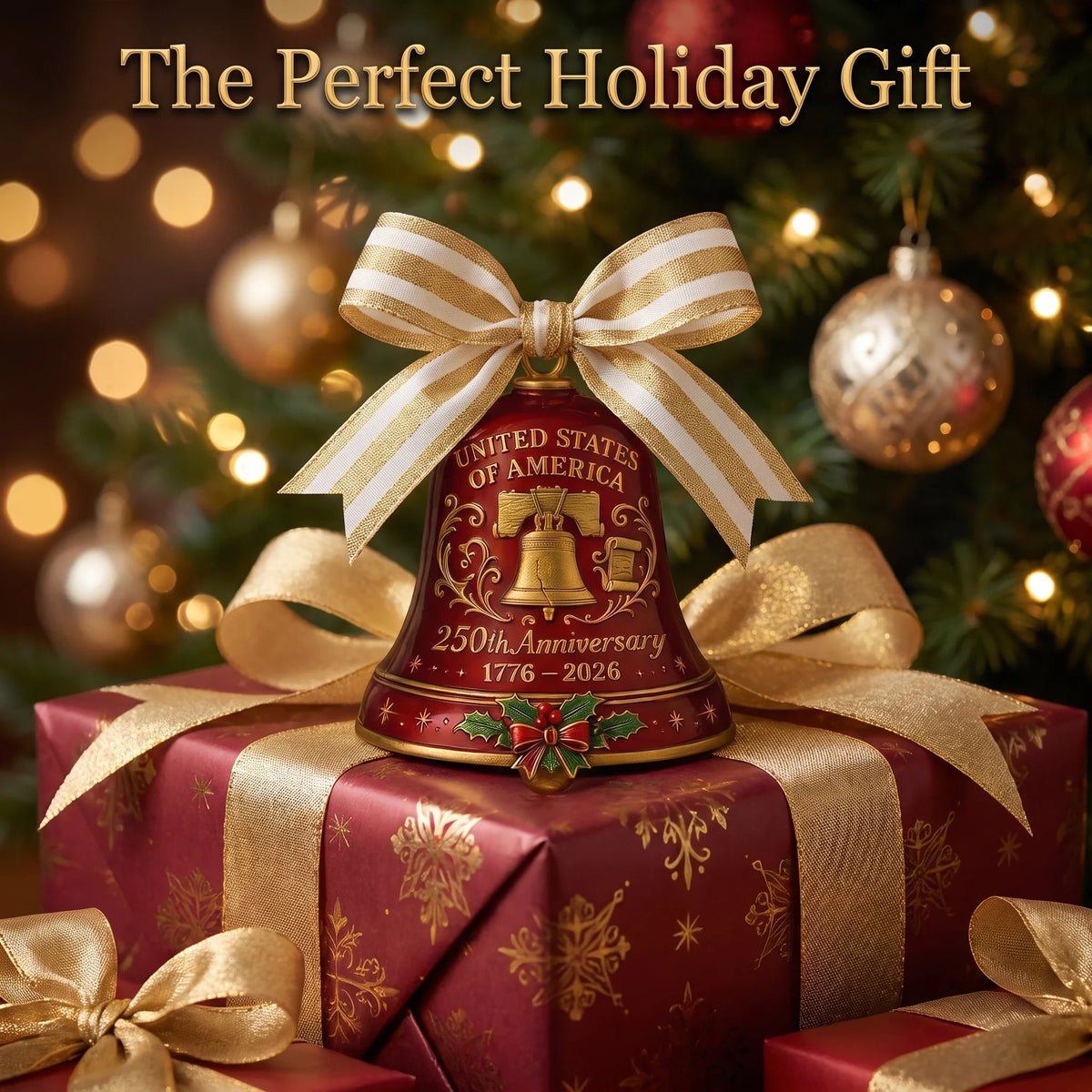 ⏳ Last Day 49% OFF – America’s 250th Anniversary Christmas Keepsake Bell