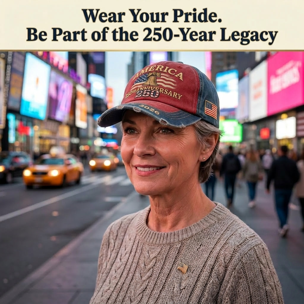 🔥 LAST DAY 90% OFF: Veteran-Backed 3D Embroidery Breathable Anti-Fade 1776-2026 Edition America 250th Anniversary Baseball Cap with Adjustable Back Strap