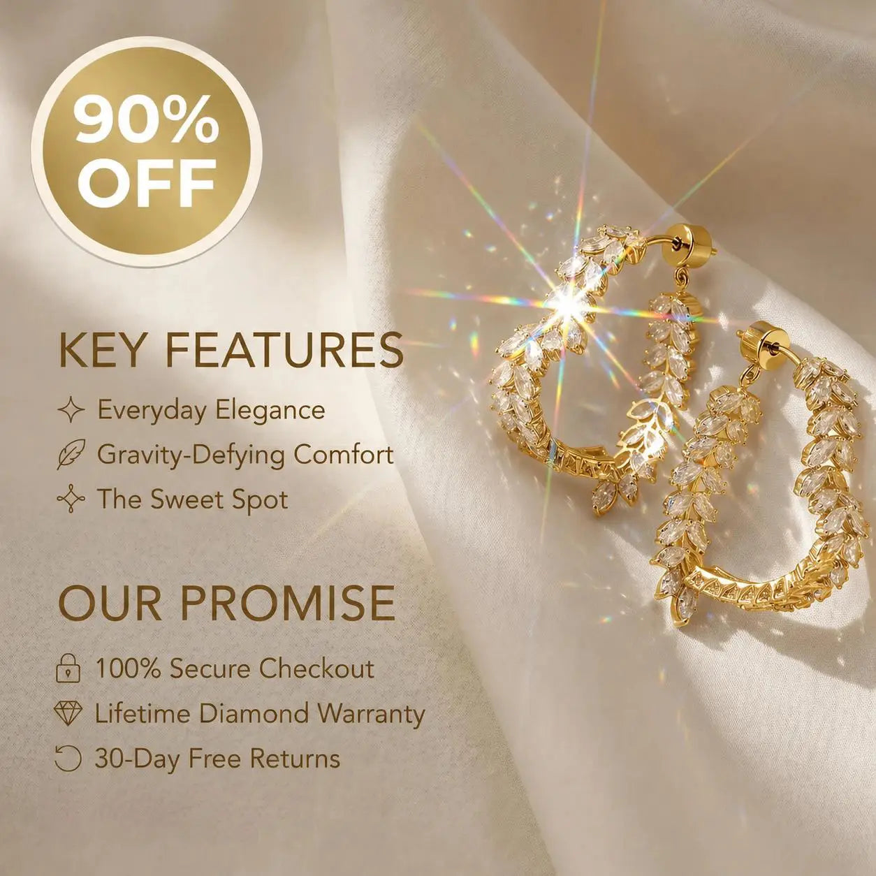 🔥Limited Time 90% OFF-Weightless Moissanite Heart Earrings - Hypoallergenic S925