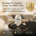 Vintage Floral Setting 3CT Dutch Marquise Moissanite Ring | 90% OFF Limited Time, Last Day!🔥
