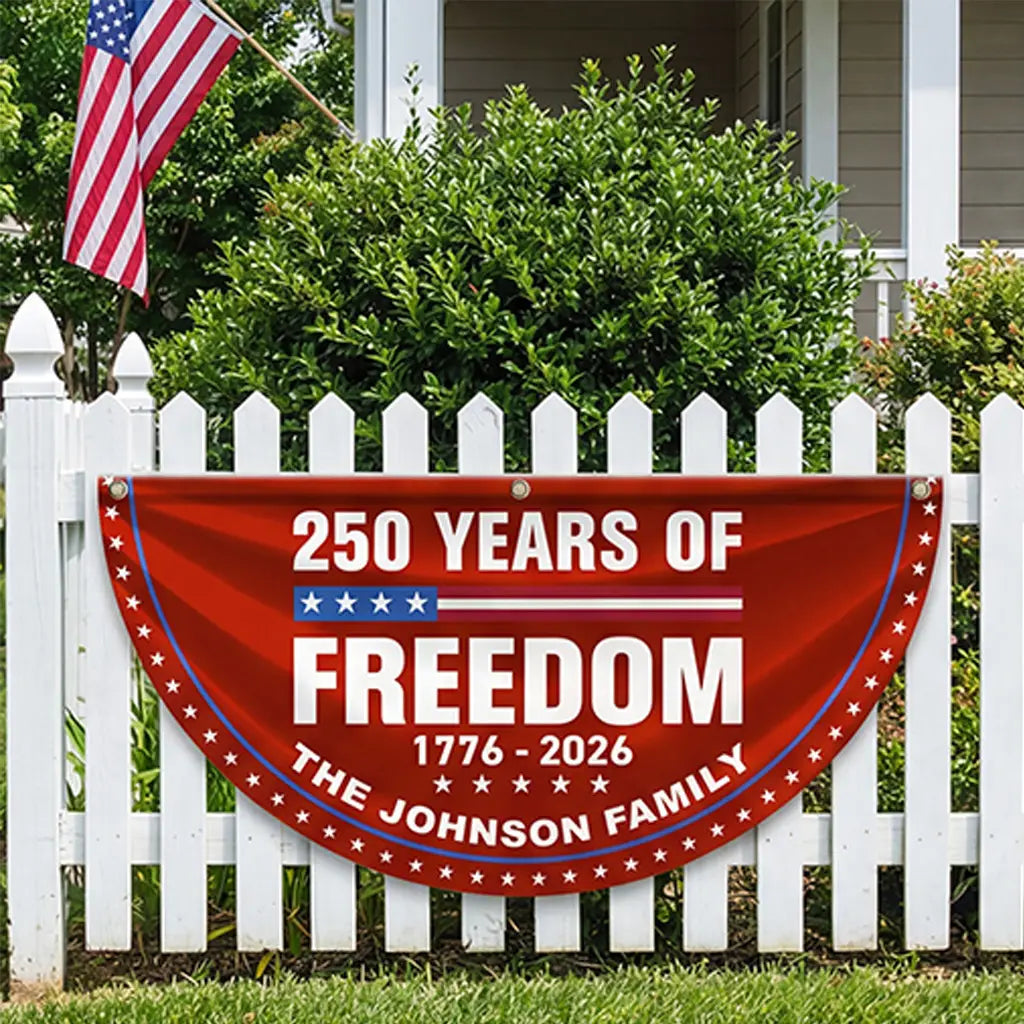 50% DE DESCUENTO HOY – Pancarta para porche del 250 aniversario de América 🗽