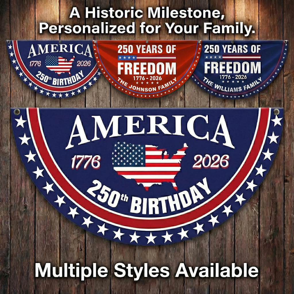 50% OFF TODAY – America’s 250th Porch Banner🗽