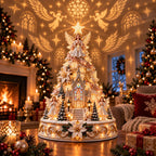 🎄Christmas Village Projection Centerpiece – 4 Themed Villages