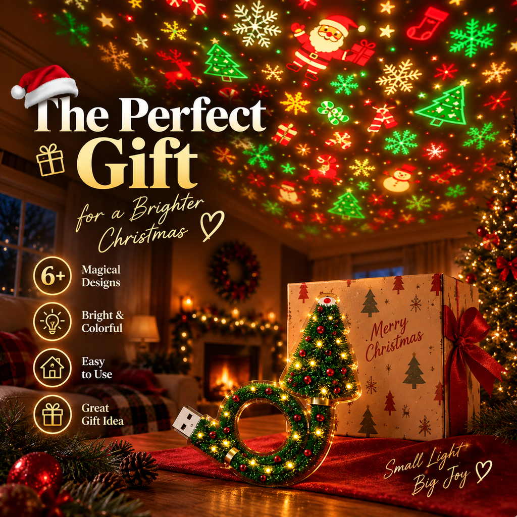 🎄 Christmas Ceiling Projector Light 🔥 6+ Magical Holiday Designs | Easy Plug-In Indoor Christmas Decoration