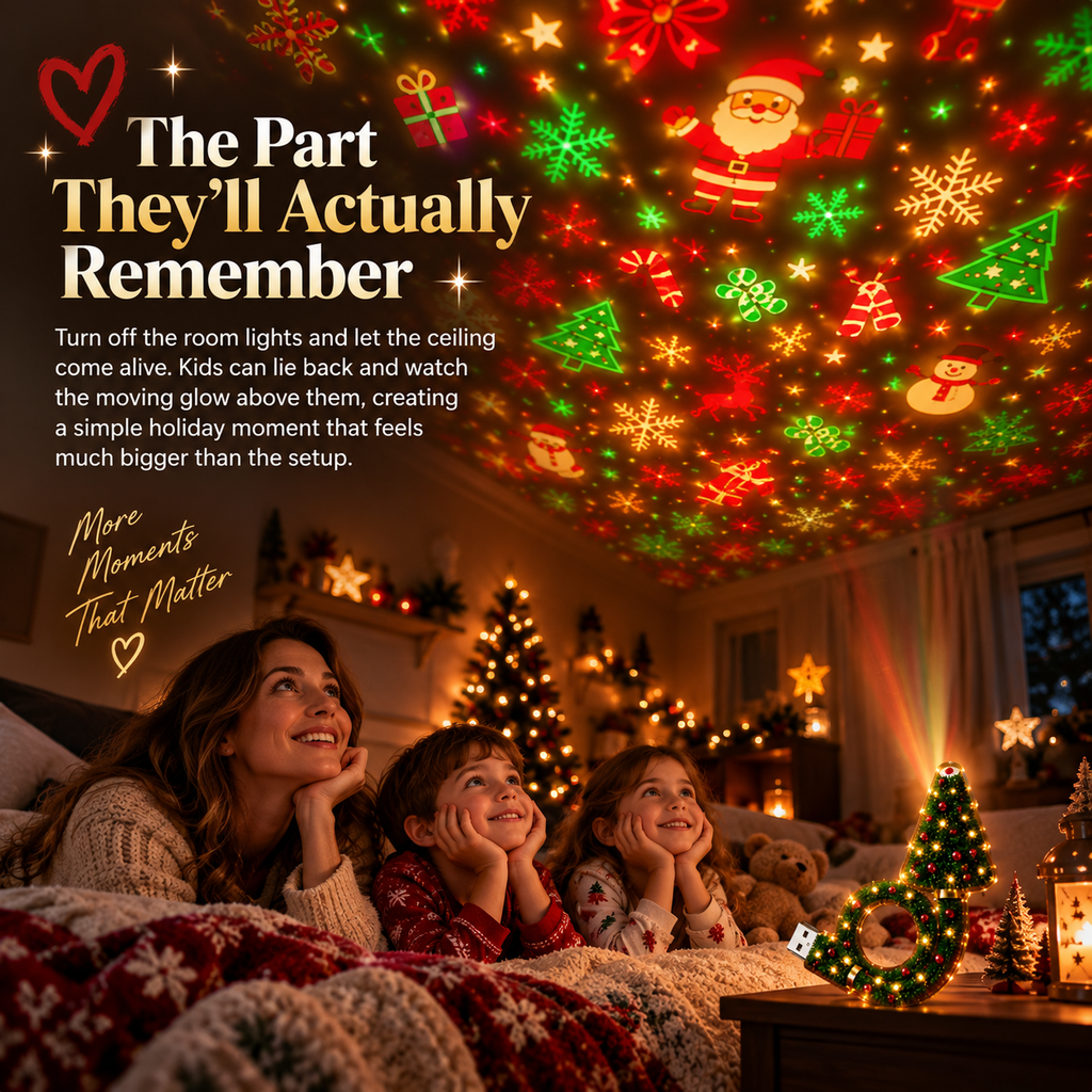 🎄 Christmas Ceiling Projector Light 🔥 6+ Magical Holiday Designs | Easy Plug-In Indoor Christmas Decoration