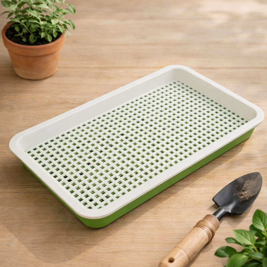 2pcs Seed Germination Tray with Drainage Grid