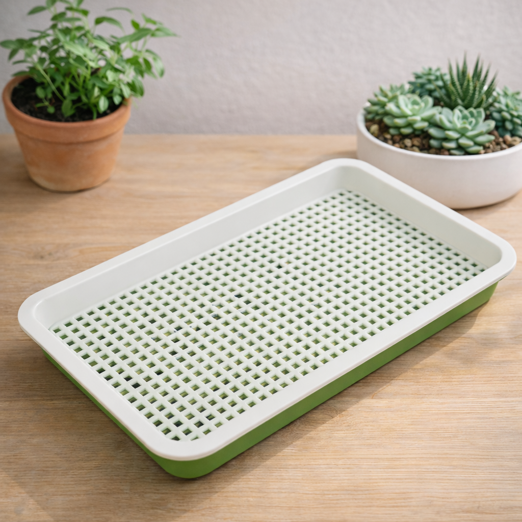 2pcs Seed Germination Tray with Drainage Grid