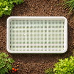 2pcs Seed Germination Tray with Drainage Grid