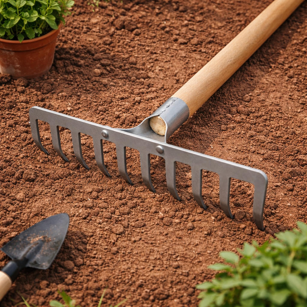Heavy-Duty Garden Rake