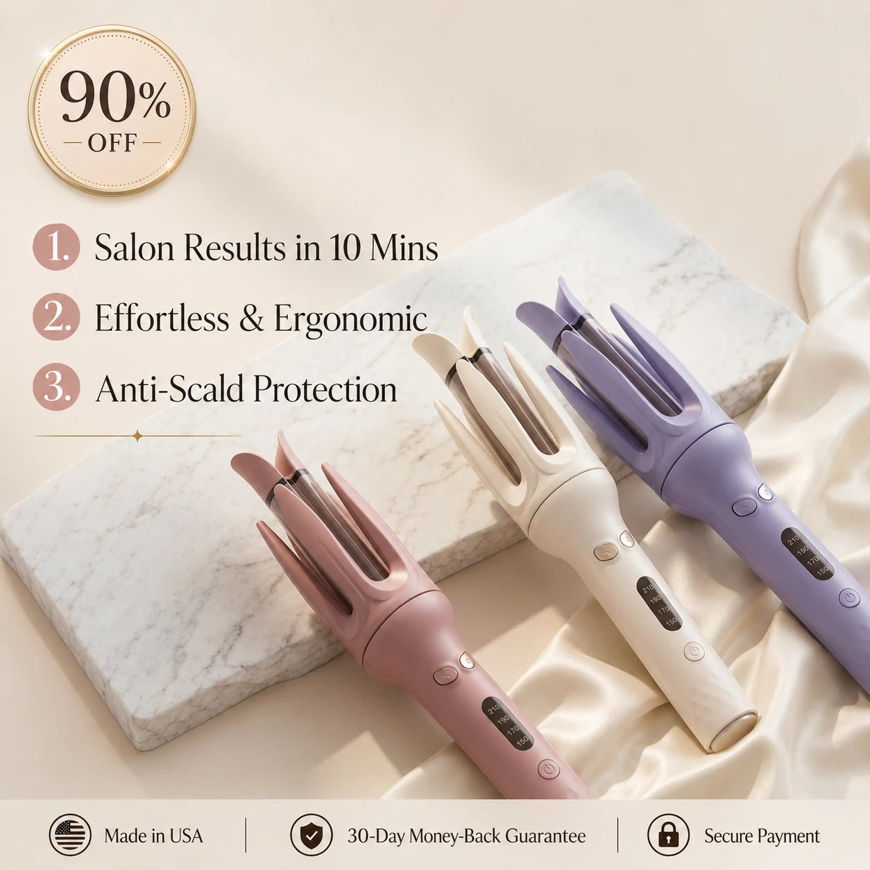 Yrbantrow®Smart Auto-Curler | Salon-Quality Curls in 10 Mins (Ends in 3 Days: 50% OFF)🔥