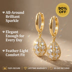 Premium Moissanite Teardrop Dangle Hoop Earrings-Limited Time 90% OFF🔥