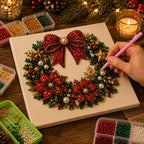 🔥 LAST DAY 50% OFF :🧘Relaxing & Beginner-Friendly - 🎨💎DIY Christmas Pearl Diamond Painting Art Kit