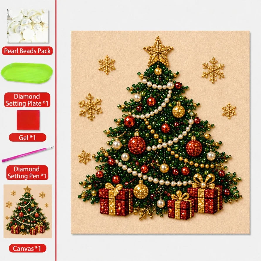 🔥 LAST DAY 50% OFF :🧘Relaxing & Beginner-Friendly - 🎨💎DIY Christmas Pearl Diamond Painting Art Kit