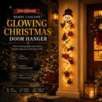 🎄 50% OFF ✨ Light-Up Christmas Door Hanging Decor — Bring Holiday Magic Home