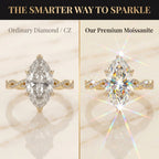 1-5 Carat Infinity Twist Marquise Moissanite Ring | 90% OFF Limited Time, Last Day!🔥