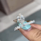 Timeless 2-Piece Marquise Premium Moissanite Ring Set | 90% OFF Limited Time, Last Day!