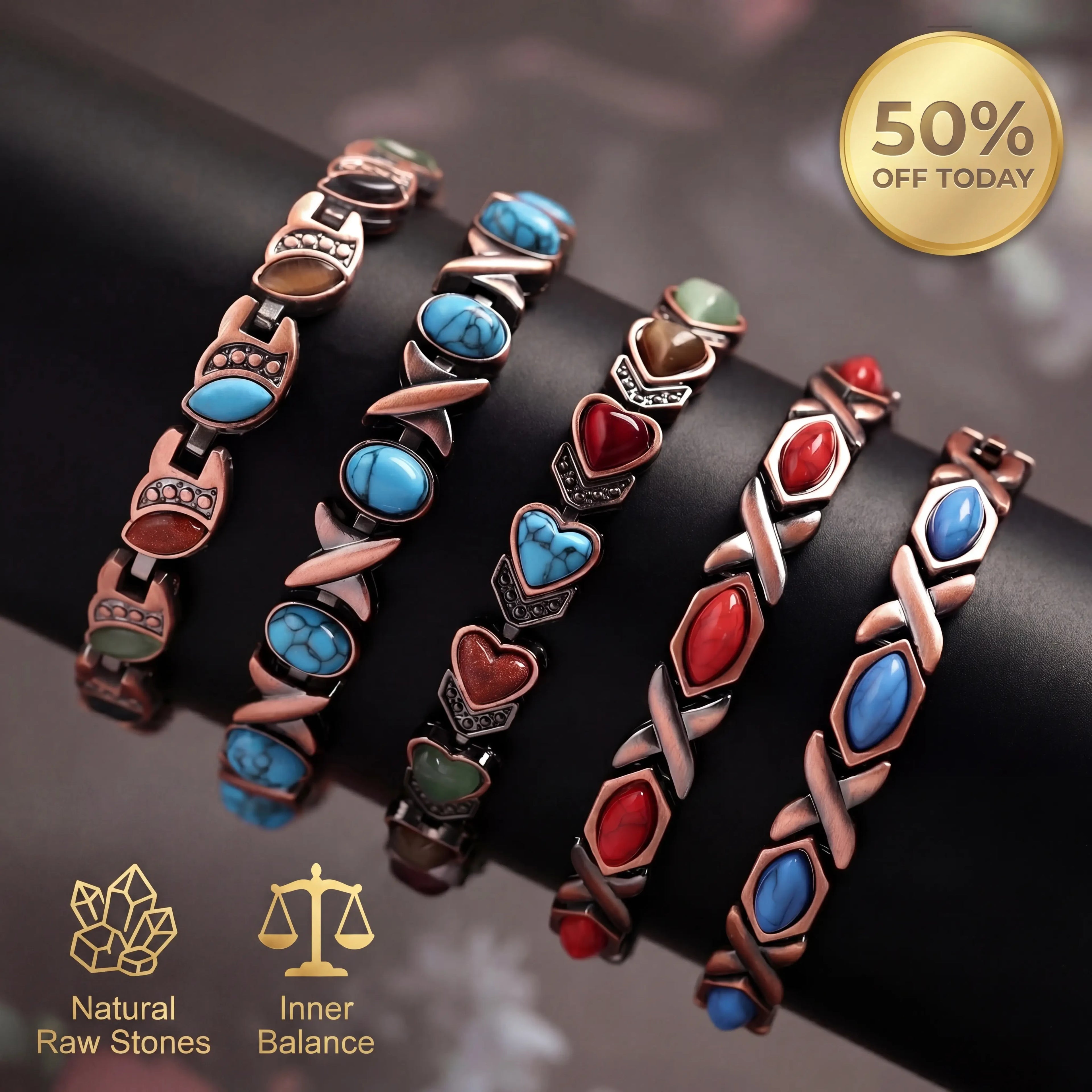 🔥 Final Flash Sale: 50% OFF -The "Inner Peace" Vintage Copper Grounding Bracelet