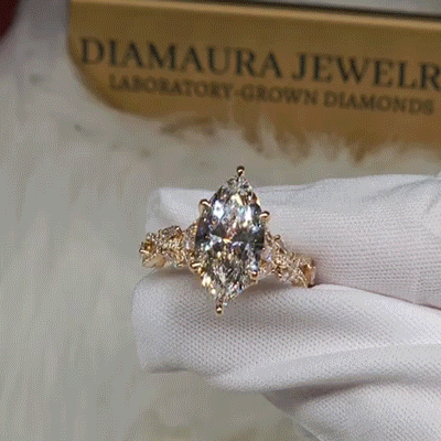 The Twisted Band Marquise Premium Moissanite Ring | 90% OFF Limited Time, Last Day!🔥