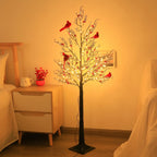 ✨ 2026 Vintage Glowing Cardinal Tree