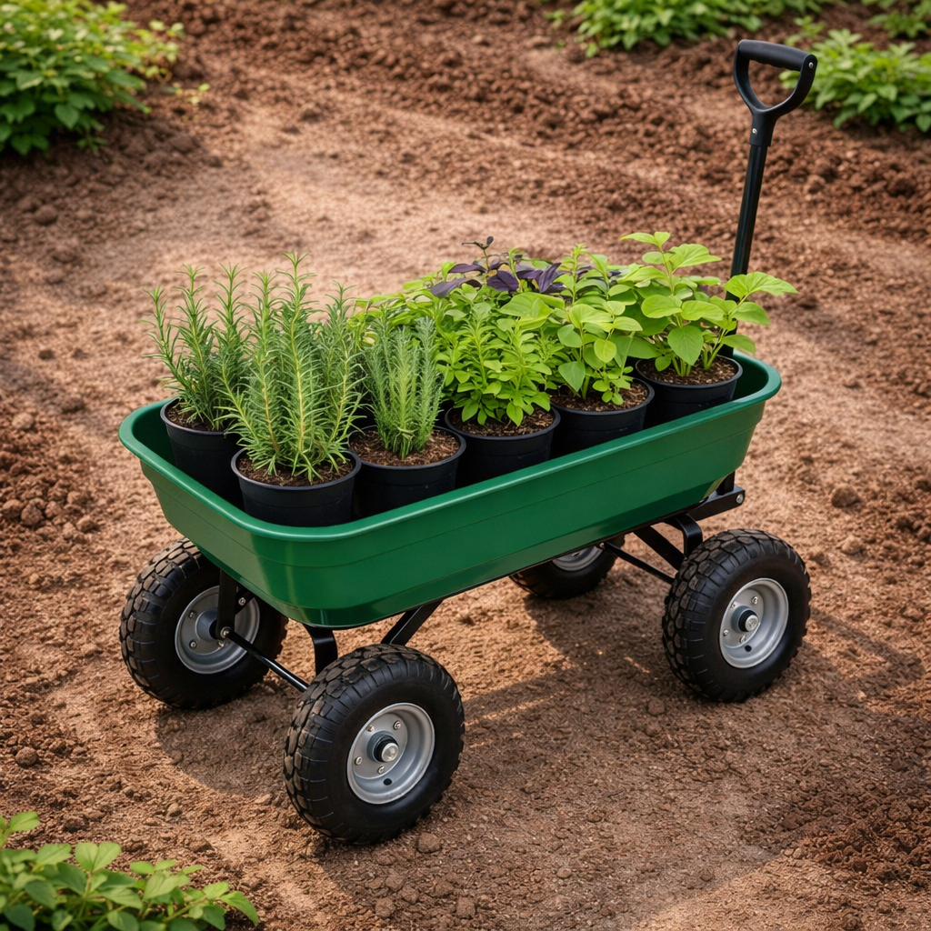 Heavy-Duty Garden Utility Cart