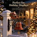 🎅 Santa Sleigh with Reindeer & Bell | 3D Christmas Outdoor Decoration