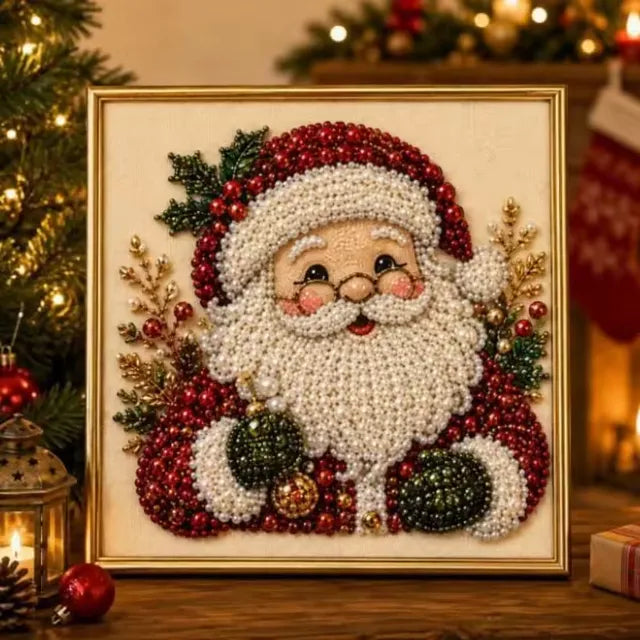 🔥 LAST DAY 50% OFF :🧘Relaxing & Beginner-Friendly - 🎨💎DIY Christmas Pearl Diamond Painting Art Kit