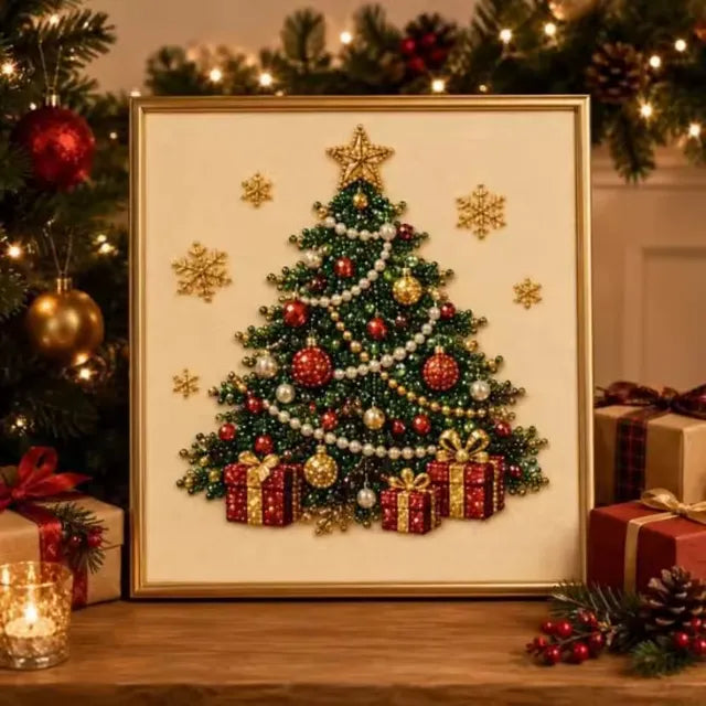 🔥 LAST DAY 50% OFF :🧘Relaxing & Beginner-Friendly - 🎨💎DIY Christmas Pearl Diamond Painting Art Kit
