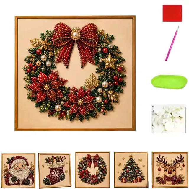 🔥 LAST DAY 50% OFF :🧘Relaxing & Beginner-Friendly - 🎨💎DIY Christmas Pearl Diamond Painting Art Kit
