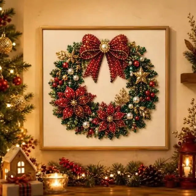 🔥 LAST DAY 50% OFF :🧘Relaxing & Beginner-Friendly - 🎨💎DIY Christmas Pearl Diamond Painting Art Kit