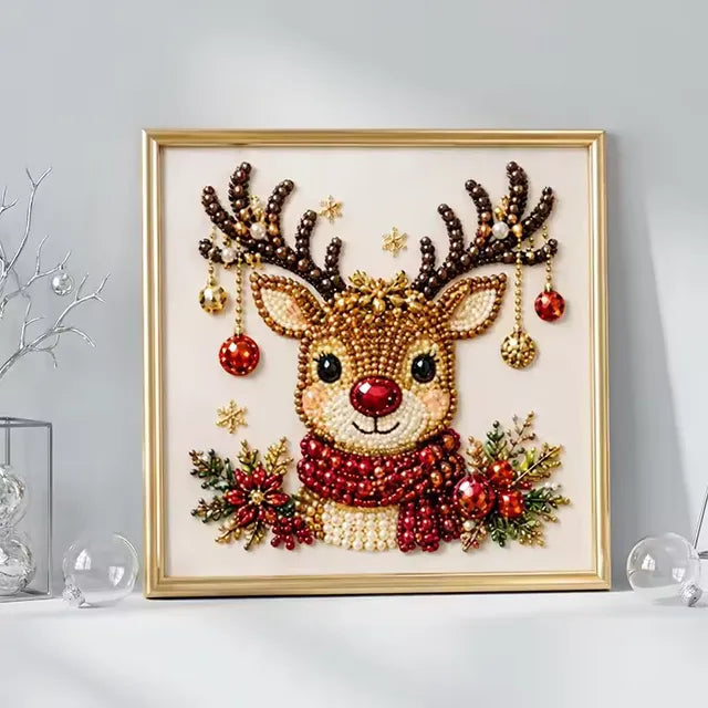 🔥 LAST DAY 50% OFF :🧘Relaxing & Beginner-Friendly - 🎨💎DIY Christmas Pearl Diamond Painting Art Kit