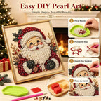 🔥 LAST DAY 50% OFF :🧘Relaxing & Beginner-Friendly - 🎨💎DIY Christmas Pearl Diamond Painting Art Kit